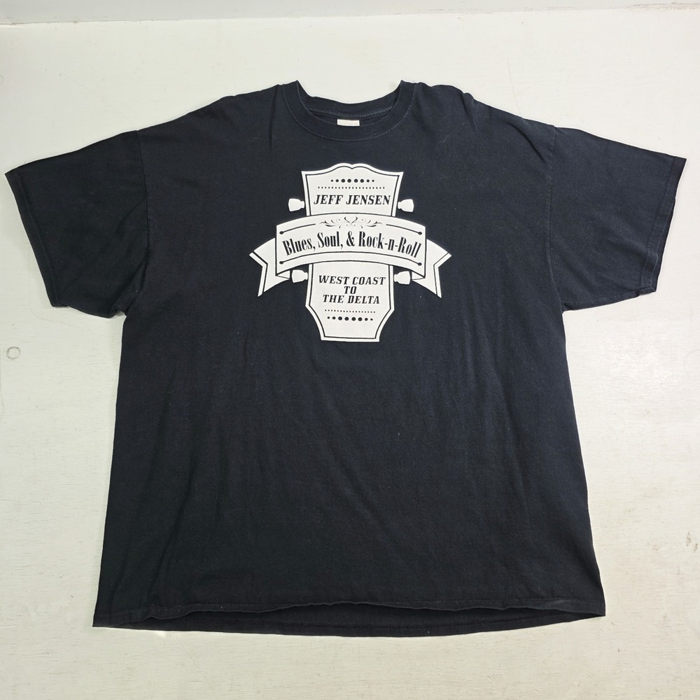 Jeff Jensen T-Shirt West Coast To The Delta Memphis Blues Soul & Rock-N-Roll 2XL